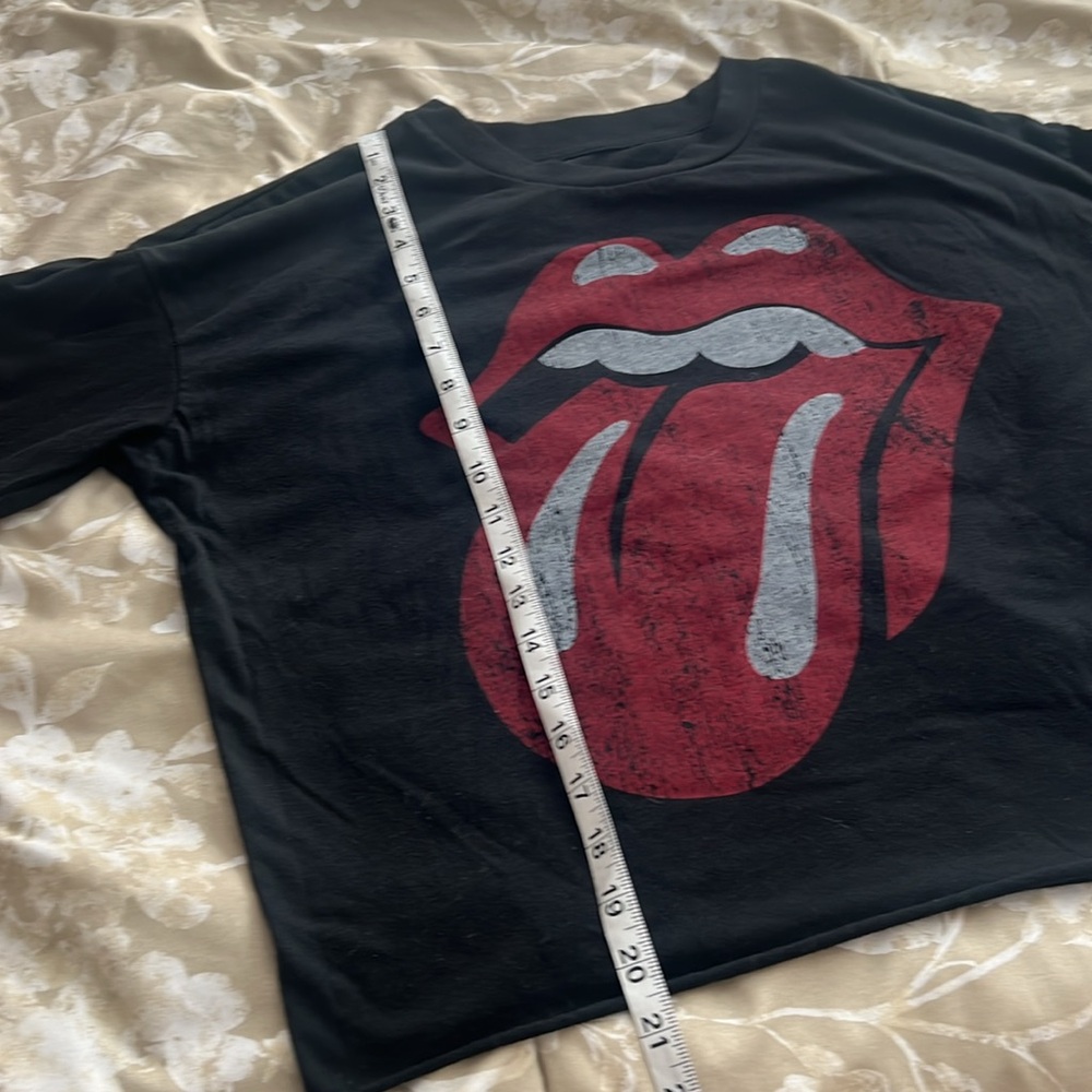 The Rolling Stone Stripes Tongue Logo Rock Band Long Sleeve Tee Size Medium - Picture 6 of 7